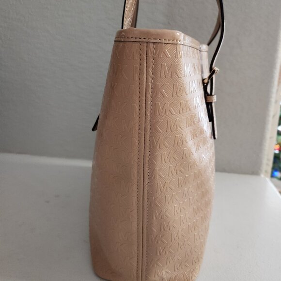 Nwot Michael Kors Jet Set Beige Tote Shoulder Bag Purse - Picture 6 of 15